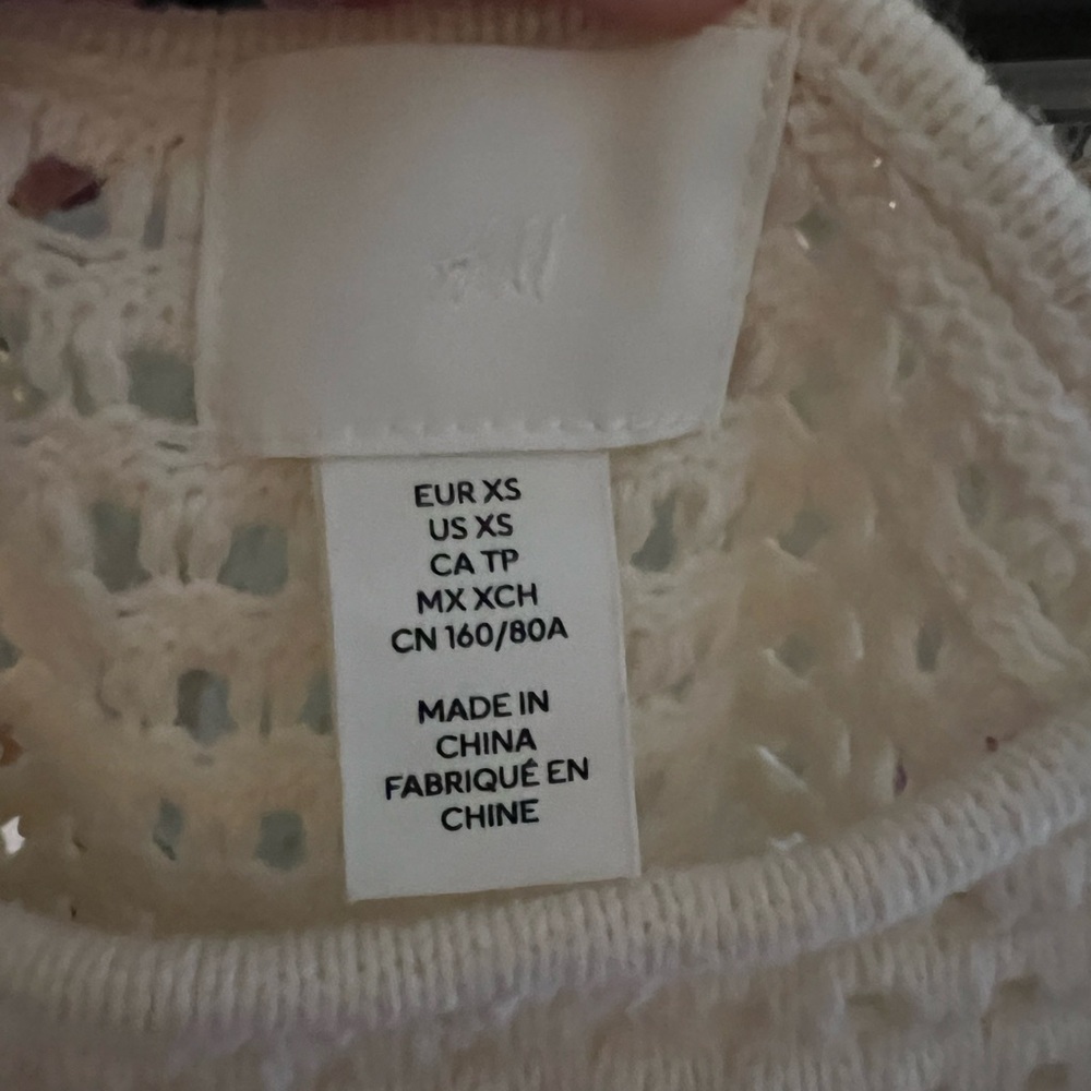 H&M Cream Crochet Midi Dress - Picture 3 of 3